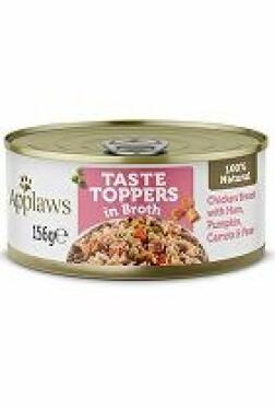 Applaws Dog konz. Toppers Broth kuře se šunkou 156g
