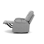 Relaxační křeslo, šedá látka, TV-4088 SIL2