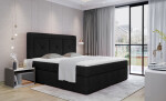 Boxspring Idris Rozměr: 140 x 200 cm, látka: Monolith 09