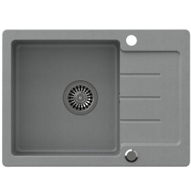 Dřez granitový Forte 116 New 600x440x185 šedý