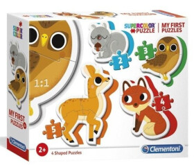 Puzzle Lesní zvířata 2+3+4+5 dílků
