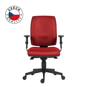 Powerton ERGO Hana červená / Kancelářské ergonomické křeslo / synchronní mechanismus / nastavitelné područky (WPCHHAN-R)