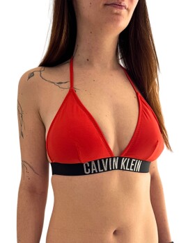 Dámské plavky Calvin Klein KW0KW02854 TRIANGLE červená