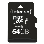 Intenso 64GB / Paměťová karta / MicroSDXC / UHS-I / Class 10 / čtení až 90 MB/s (3423490)