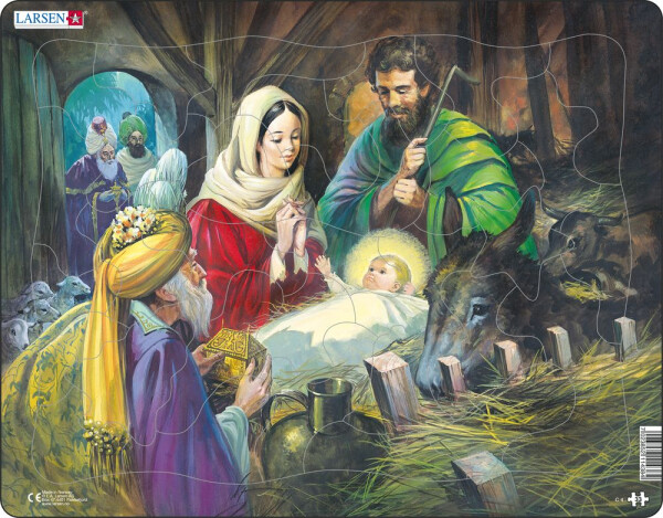 Puzzle Bible - Narození Ježíše 33 dílků - Larsen