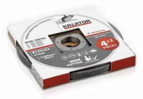 KREATOR KRT070420 / Řezný kotouč / Průměr 125 x 22 mm / 6 ks (KRT070420)