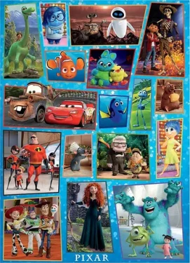 EDUCA Dřevěné puzzle Disney Pixar