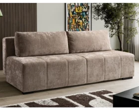 Rozkládací pohovka Zora, světle hnědá látka