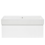 Koupelnová skříňka s umyvadlem SAT B-WAY 99x30x45 cm bílá lesk BWAY100WU2 BWAY100WU2