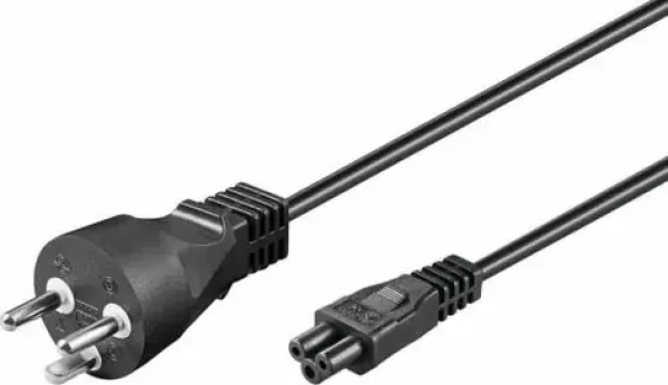 MicroConnect Power Cord DK Typ-K - C5 0.5m černá / dánská koncovka (PE120805)