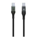 FIXED Kabel s displejem USB-C/USB-C PD 1.2m USB 2.0 100W černý (FIXDD-CC12-BK)