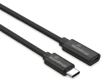 MediaRange USB-C (M) - USB-C (F) černá / Prodlužovací kabel / PD 60 W / USB 3.2 Gen 1 / 5 Gbit/s / 2 m (MRCS245)
