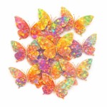 Dortisimo Nejedlá dekorace barevná Motýlci (12 ks)