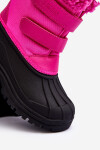 Dětské sněhové boty na zipy Big Star Fuksja MM374112 30