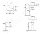 VILLEROY & BOCH - O.novo Umyvadlo 600x460 mm, bez přepadu, otvor pro baterii, alpská bílá 4A416101