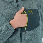 KARPOS M Moiazza Retro Hoodie Fleece, North Atlantic/Forest velikost: L