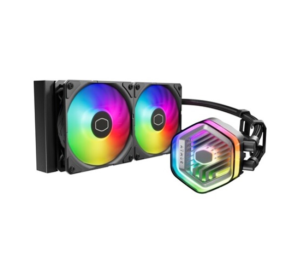 Cooler Master vodní chladič MasterLiquid 240 Atmos ARGB, 2x120mm, LGA1851, AM5, černá EDF_1566305