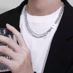 Ocelový náhrdelník Paolo se znamením zvěrokruhu - 12 druhů, Panna (23.8. - 22.9.) 50 cm + 5 cm (prodloužení)