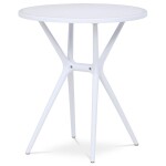 Stůl jídelní, bílý plast