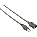 Delock USB 2.0 prodlužovací kabel plochý zahnutý [1x USB 2.0 zástrčka A - 1x USB 2.0 zásuvka A] 1.00 m černá oboustranně zapoji