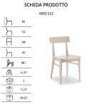 NábytekProNás Designová jídelní židle Kiko 112 - masiv STI-KIKO112