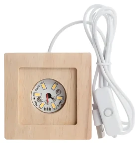 XTool LED podstavec pro kostku K9 / Podstavec / Dřevo / 8 x 5 cm / USB / Teplé podsvícení (P0104001275)