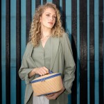 Termobox Reisenthel Coolerbag S pocket Raffia blue