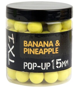 Shimano Boilies TX1 Pop Up Banana & Pineapple Fluoro Yellow - 12mm 50g,Shimano Boilies TX1 Pop Up Banana & Pineapple Fluoro Yellow - 12mm 50g