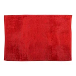 MSV CHENILLE červená / Koupelnová předložka / mikrovlákno / protiskluzová / 50 x 80 cm
