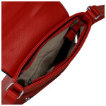 Stylová dámská koženková crossbody kabelka Katia, červená