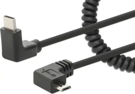Manhattan USB-C - Micro-USB černá / USB kabel / 1 m (356244)