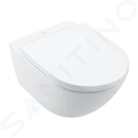 VILLEROY & BOCH - Subway 3.0 Závěsné WC se sedátkem SoftClosing, TwistFlush, CeramicPlus, alpská bílá 4670TSR1