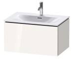 DURAVIT - L-Cube Umyvadlová skříňka 40x72x48 cm, 1 zásuvka, lesklá bílá LC613602222