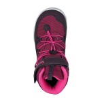 Dětské zimní barefootové boty s membránou BUGGA CHRIS Burgundy B00190-16 - 33