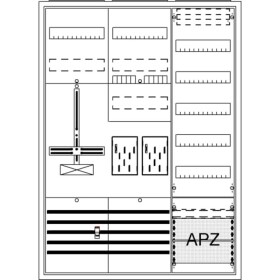 Striebel & John 2CPX054225R9999 BA37FN Osazená rozvodnice pod omítku, na omítku, částečně zapuštěný Obsah 1 ks