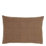 Chic Antique Prošívaný povlak na polštář Aix Vintage Clay 40 × 60 cm, hnědá barva, textil