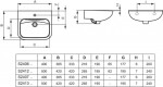 IDEAL STANDARD - Contour 21 Umývátko 40x37 cm, 1 otvor pro baterii, bez přepadu, bílá S240601