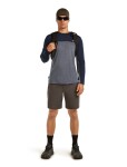 ICEBREAKER Mens Mer 125 Cool-Lite Sphere LS Tee CB, Midnnavy Hthr/Midnnavy/Cb velikost: L