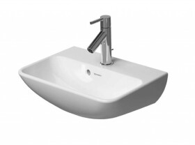 DURAVIT - ME by Starck Umývátko 45x32 cm, 1 otvor pro baterii, s WonderGliss, matná bílá 07194532001