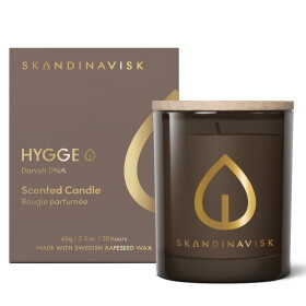 Skandinavisk HYGGE 65 g - SKANDINAVISK Vonná svíčka ve skle HYGGE Gold (útulno) 65 – speciální edice g, hnědá barva, sklo