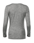 Merino Rise LS triko dámské tmavě šedý melír L