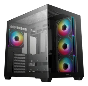 DEEPCOOL CG530 4F černá / Midi tower skříň / ATX / 4x 120mm ARGB / 2x USB-A + 1x USB-C / bez zdroje (R-CG530-BKADA4-G-1)