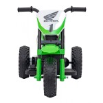 Mamido Dětská elektrická motorka Cross Honda CRF 450R zelená