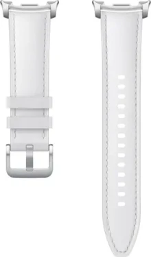 Samsung Hybridní řemínek Watch8 bílá (S/M/L) / Řemínek / Umělá kůže / Pro Galaxy Watch8, Watch8 Classic (ET-SLL50LWEGEU)