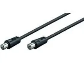 MicroConnect koaxiální kabel M-F 75 Ohm 5m černá (COAX050)