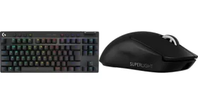 Logitech PRO X TKL GX Brown + G PRO X SuperLight 2 / Bezdrátová sada klávesnice a myši / Lightspeed / US layout (M-9068212)