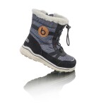 Dětské zimní boty s kožíškem ICEFOX, stahování, boční zip, BUGGA, B00171-10, černá - 30