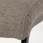 Jídelní židle, hnědá, látka, DCL-438 BR2