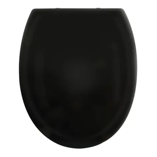Spirella HARRY WC prkénko černé / soft-close / Easy Clip / polypropylen