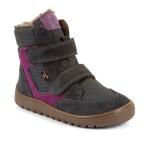 Dětské zimní barefoot boty UP HILL WOOL Dark Gray Froddo G3160262-13 - 26